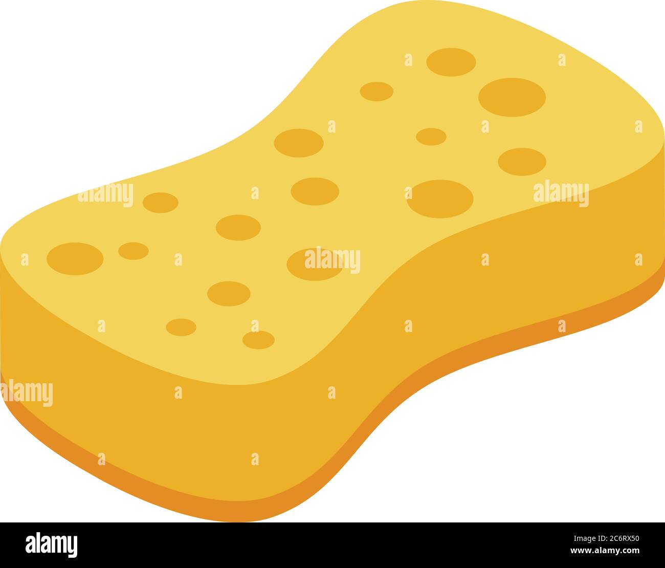 Sauna sponge icon, isometric style Stock Vector