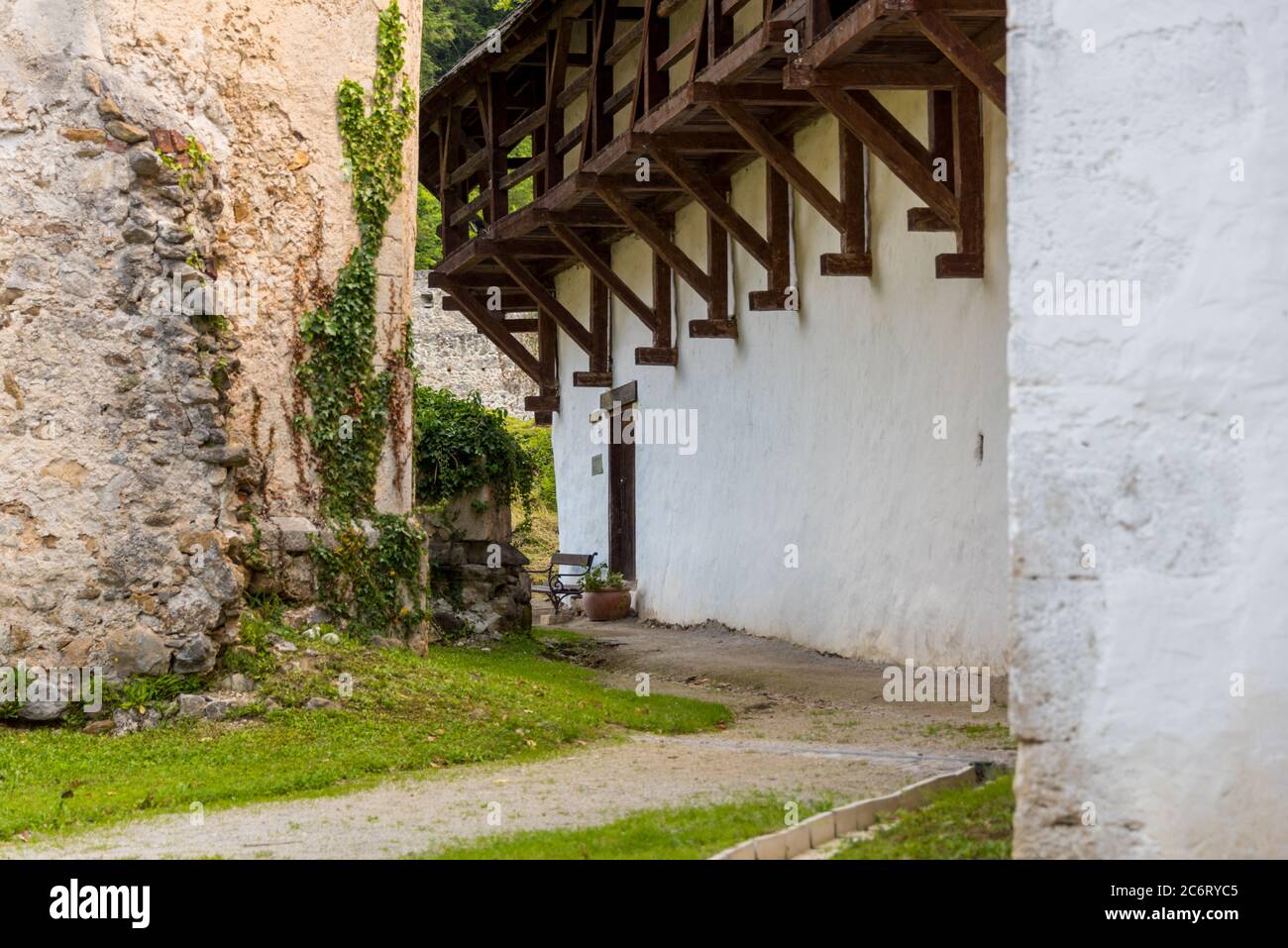 Inside of  monastery complex Zicka Kartuzija, Slovenia Stock Photo