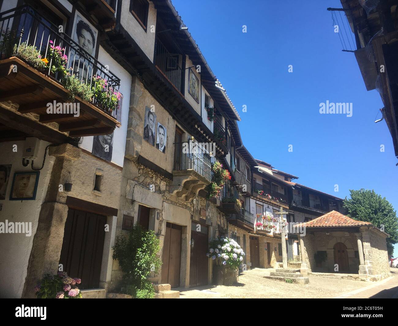 Mogarraz, a town called a historical and artistic complex, located in the heart of the Las Batuecas and Sierra de Francia Natural Park Stock Photo