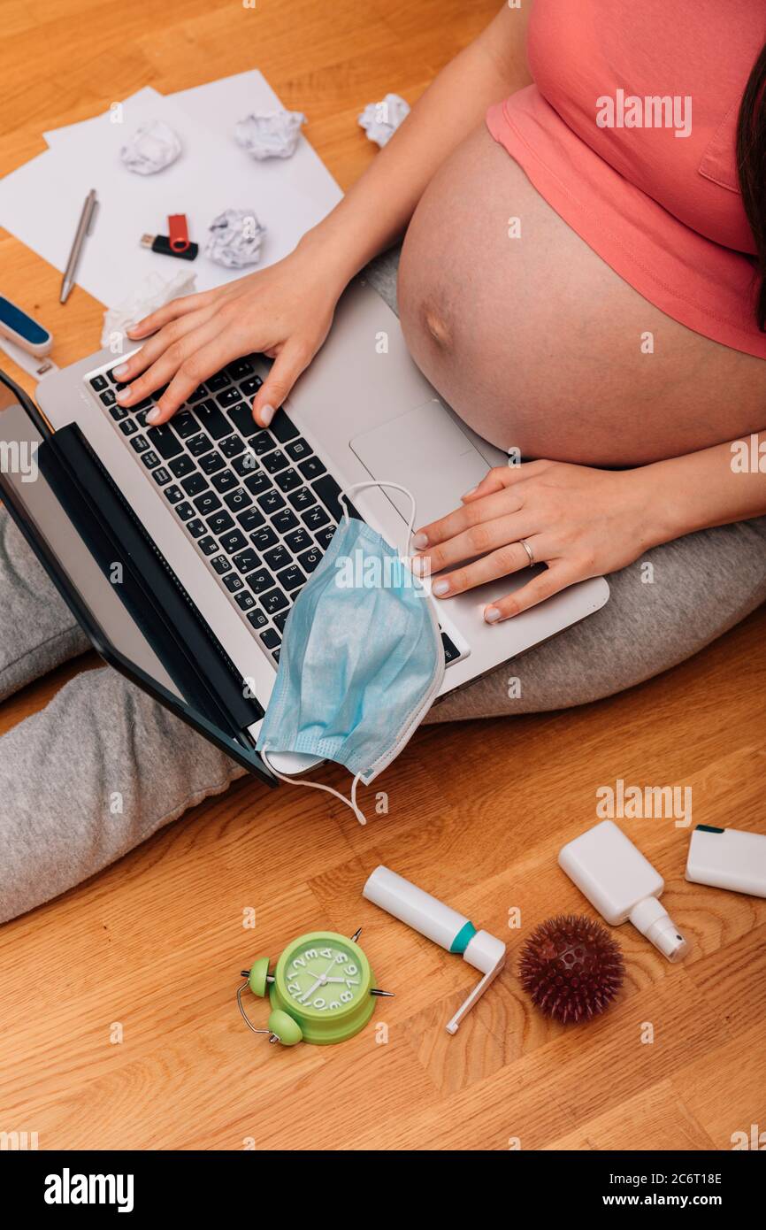 Download Pregnant Woman Wearing Mask High Resolution Stock Photography And Images Alamy PSD Mockup Templates