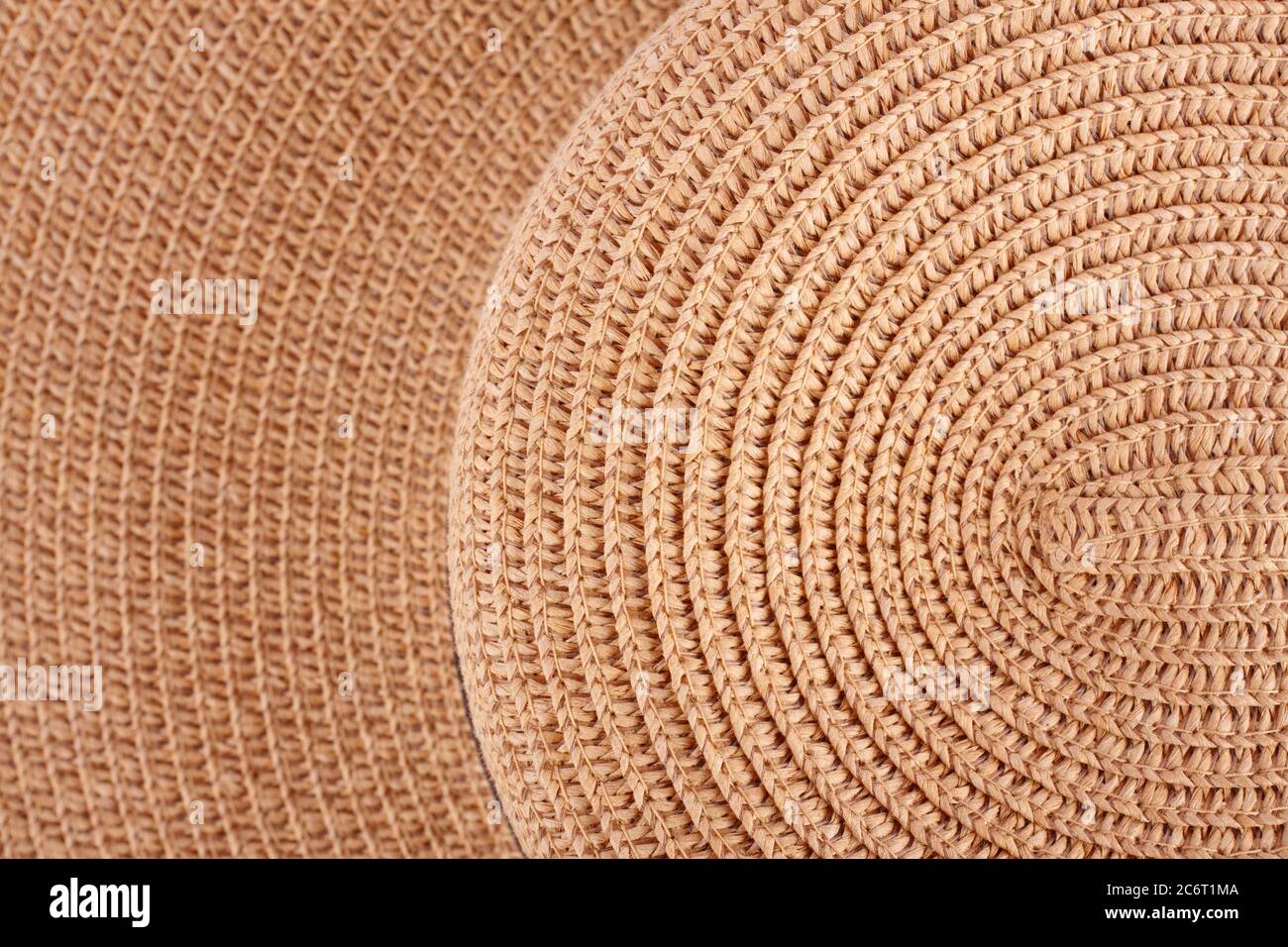 brown weave hat  abstract background for natural material design Stock Photo