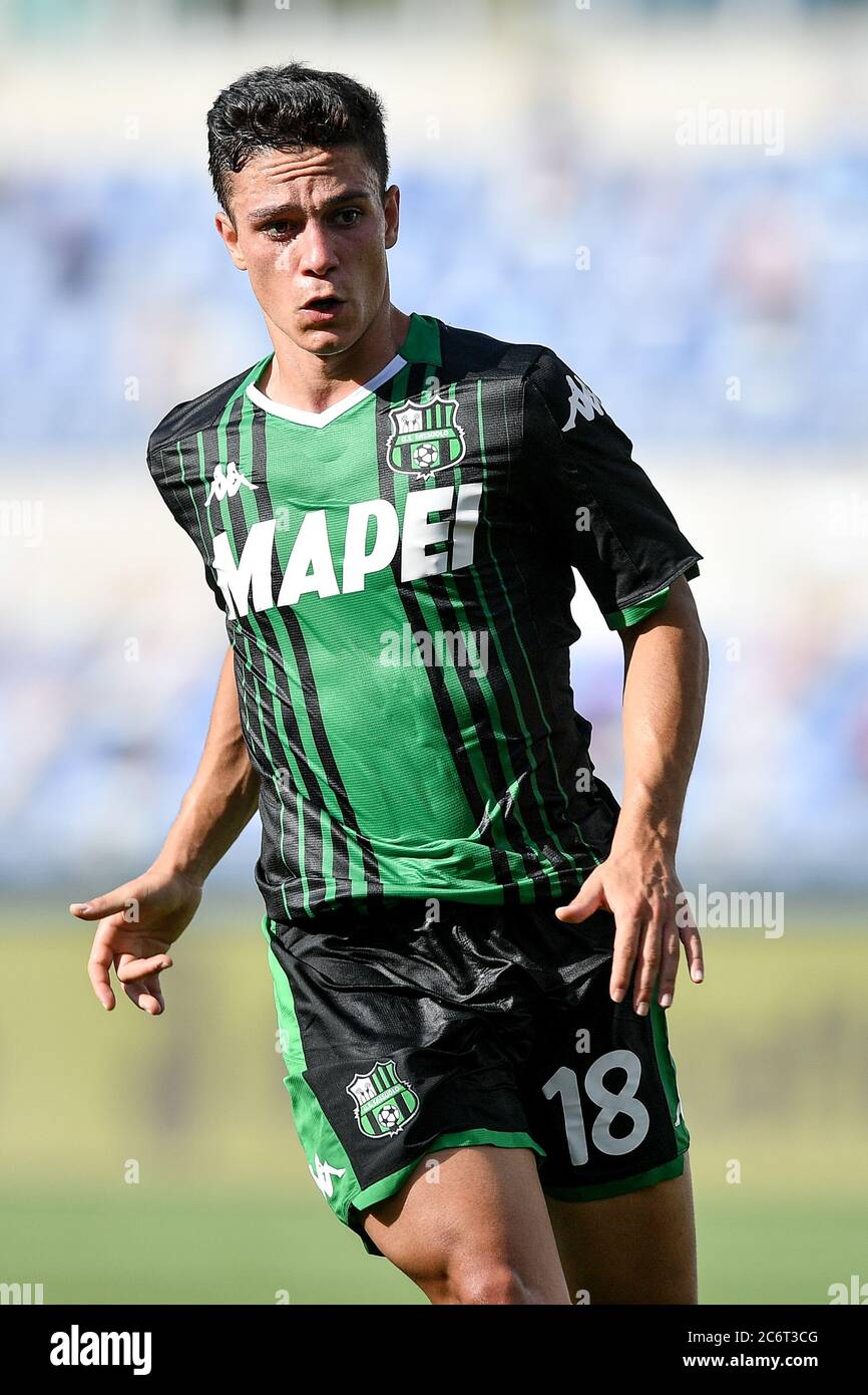 Rome Italy 11th July 2020 Giacomo Raspadori Of Sassuolo During The Serie A Match Between Lazio And Sassuolo At Stadio Olimpico Rome Italy On 11 July 2020 Photo By Giuseppe Maffia Credit
