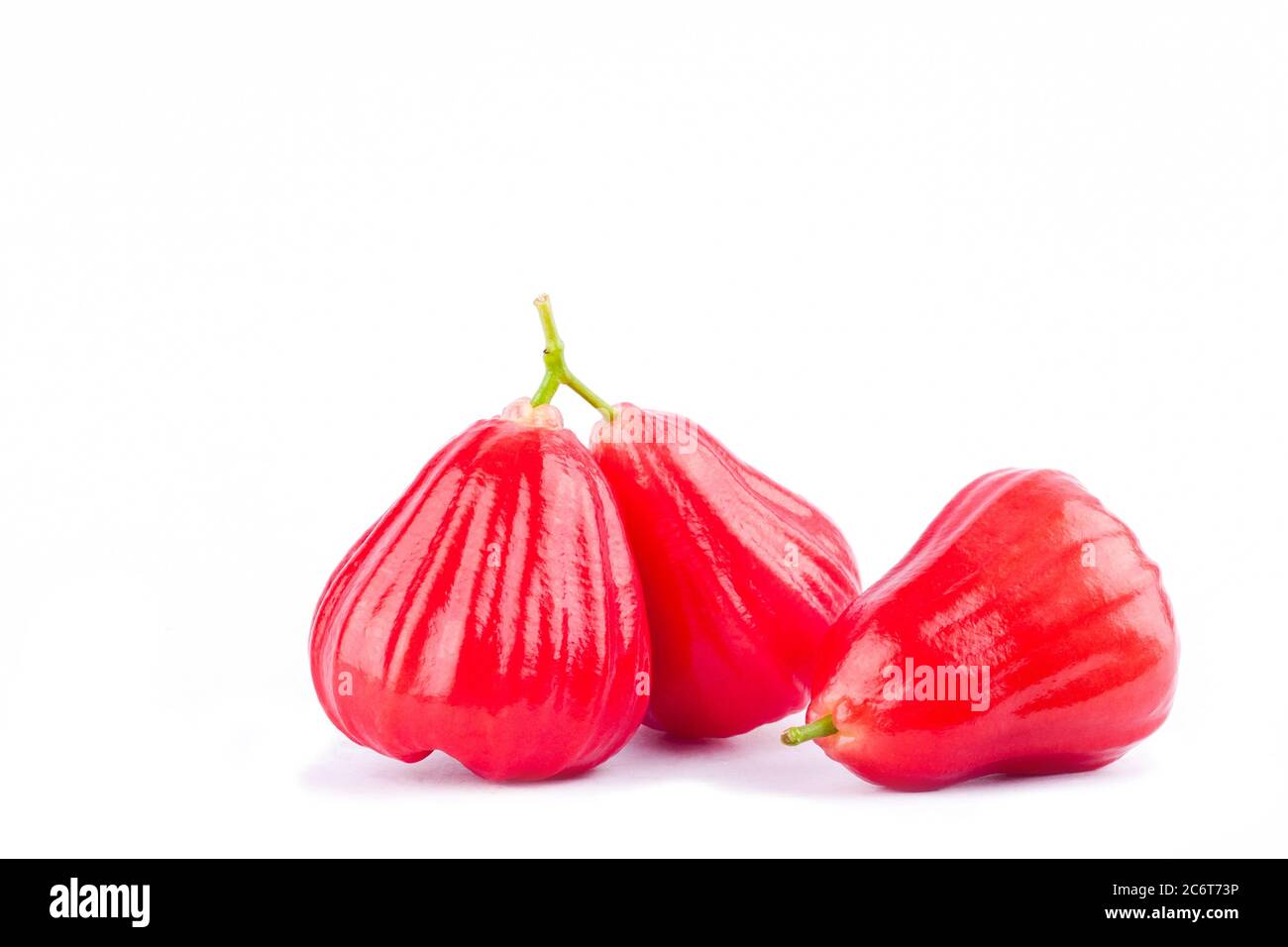 rose apple or chomphu on white background healthy rose apple fruit food ...