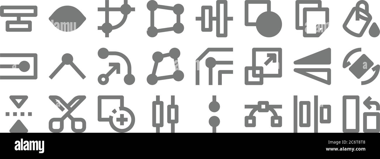 graphic design line icons. linear set. quality vector line set such as ...