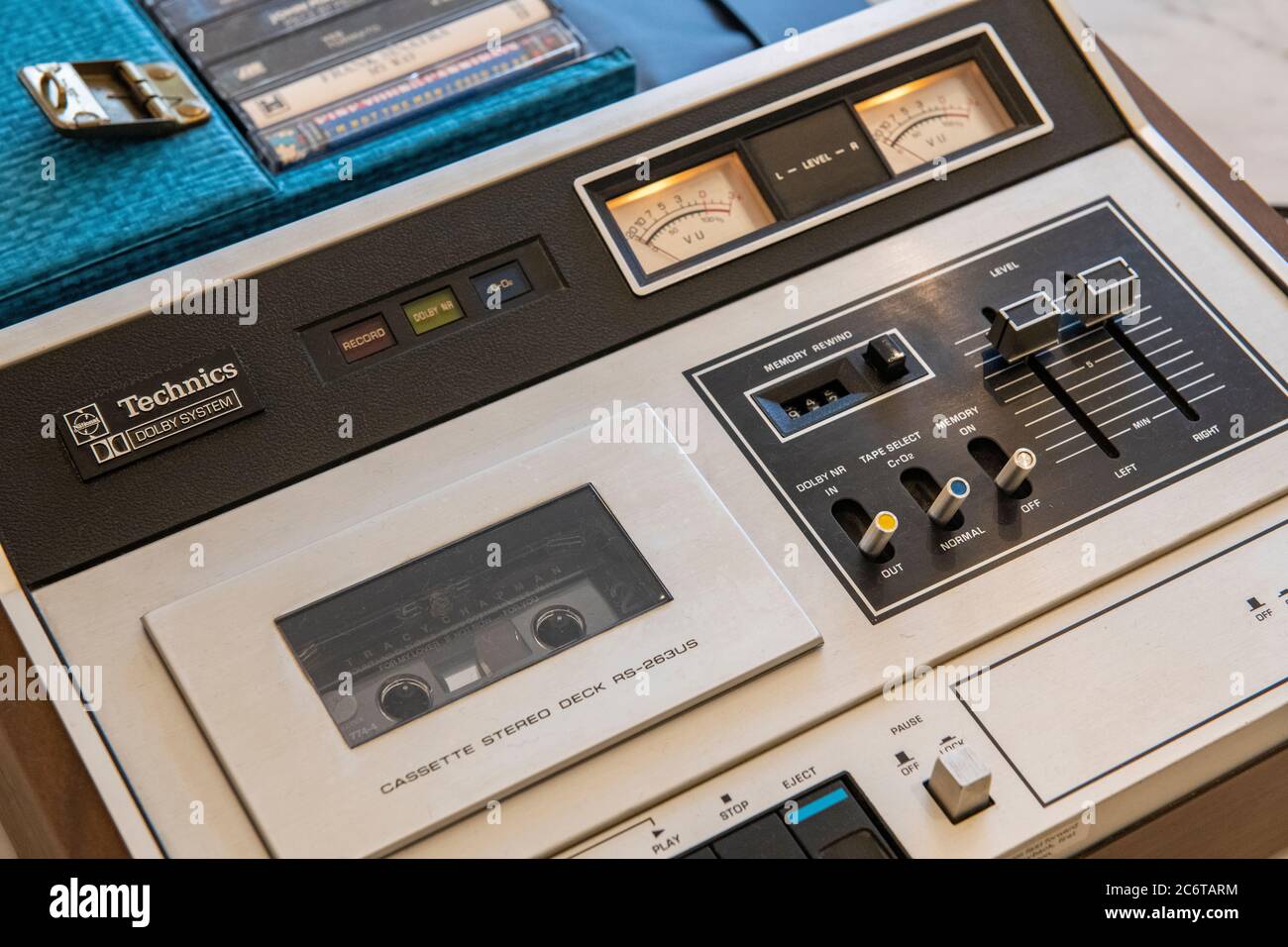 A beautiful old analgue Technics tape deck Stock Photo - Alamy