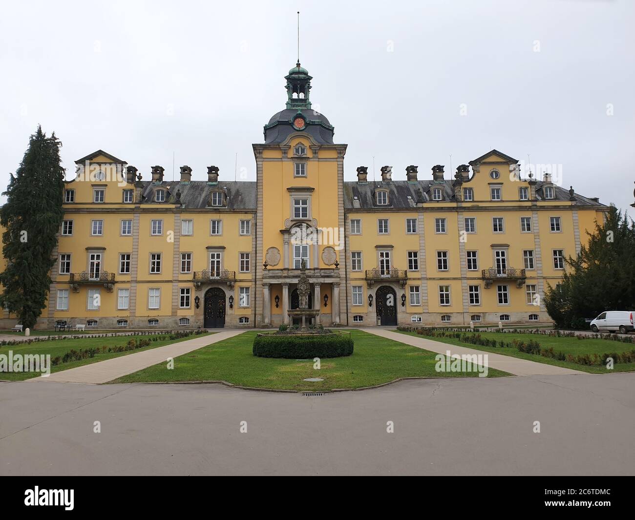 Buildings of the  Bückeburg Palace in Lower Saxony, Germany owned bu the family Schaumburg-Lippe Stock Photo