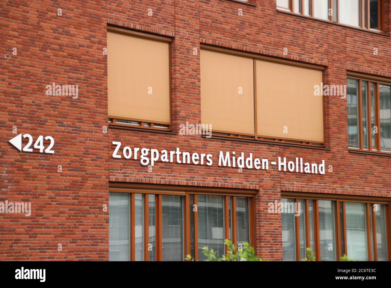 Office of the care institution Zorgpartners Midden Holland, owner of various care homes for the elderly around Gouda Stock Photo