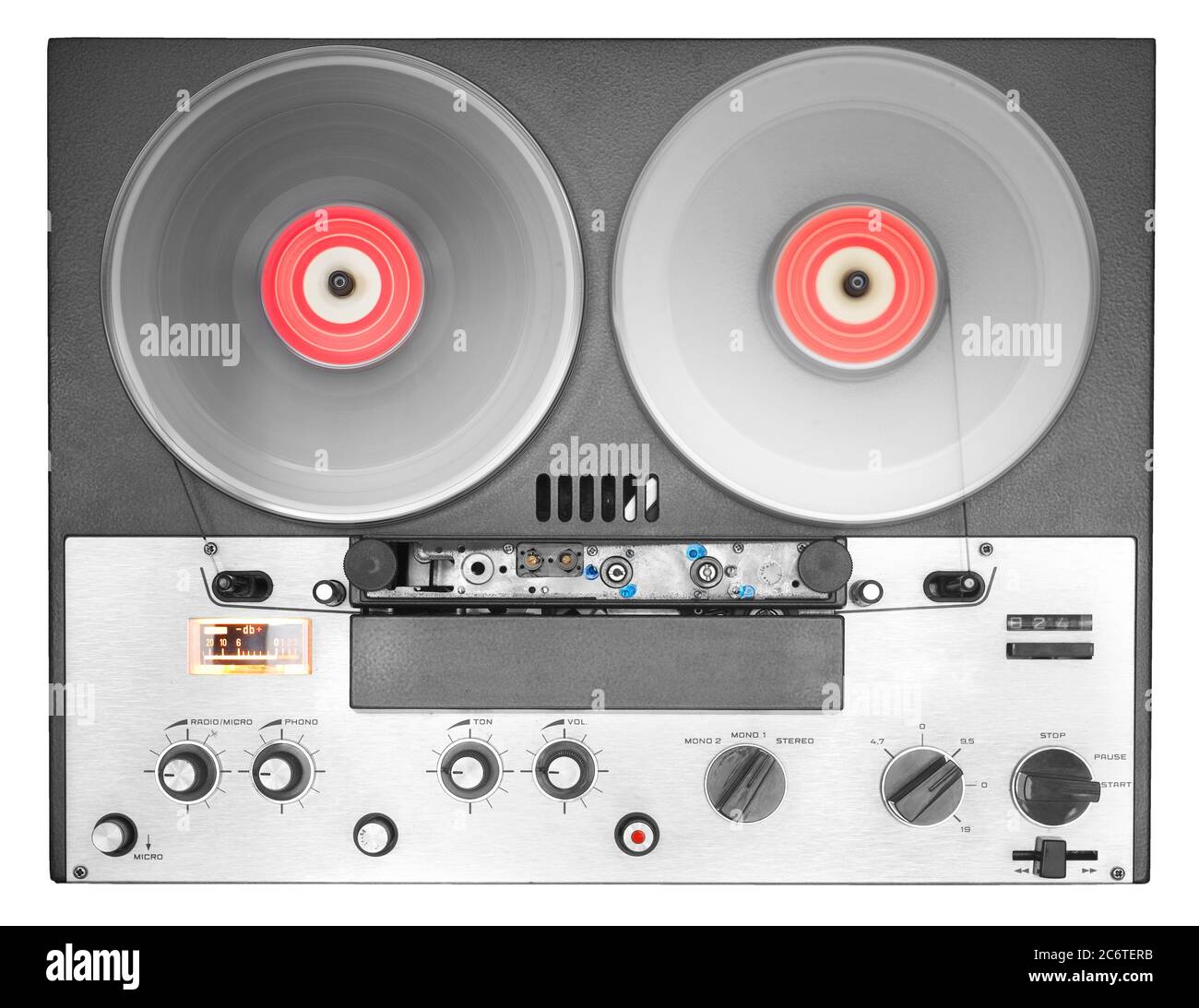 Vintage analog open reel to reel tape recorder dated from the sixties in  good working condition Stock Photo - Alamy
