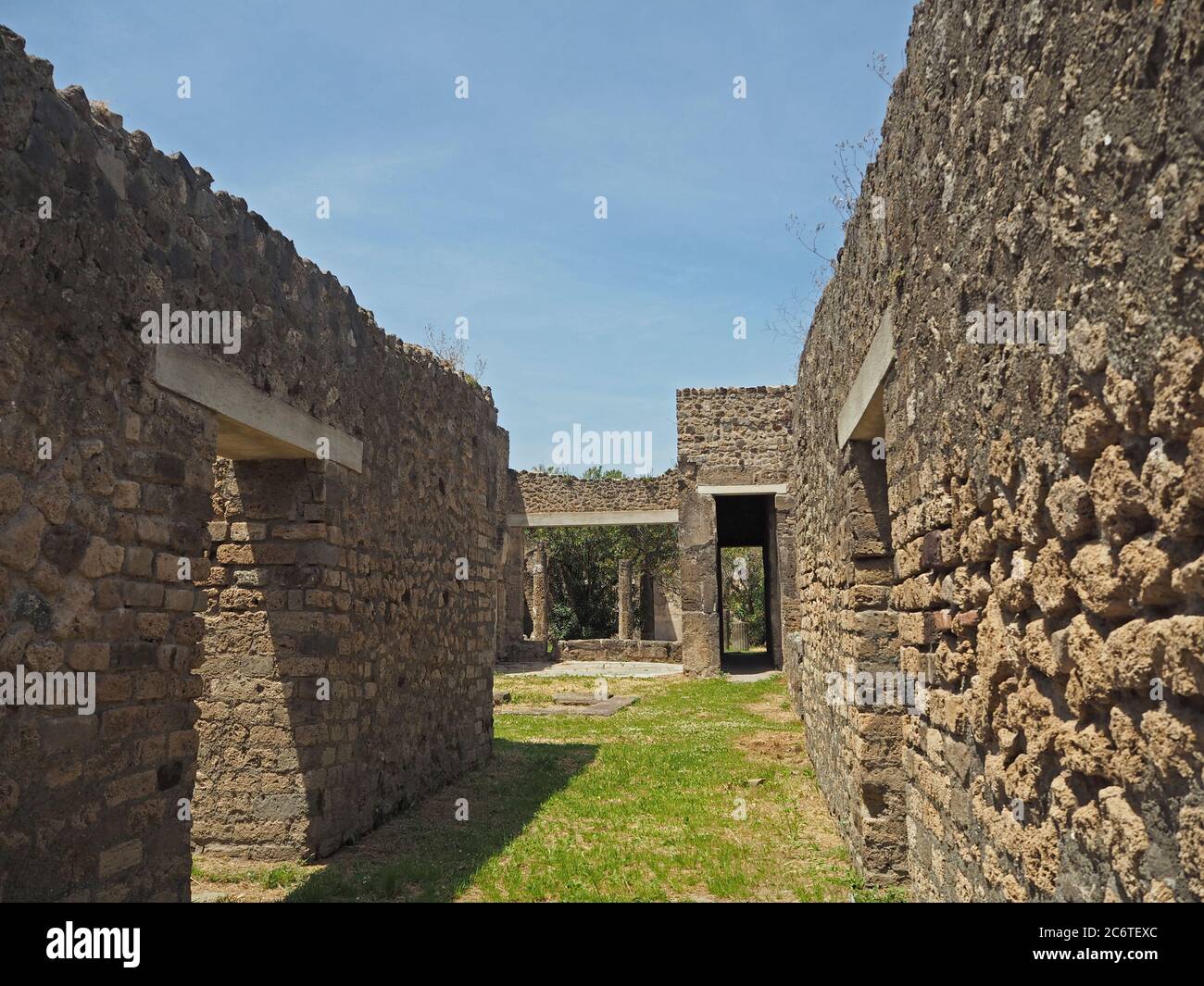 ancient houses in Pompeii Stock Photo Alamy