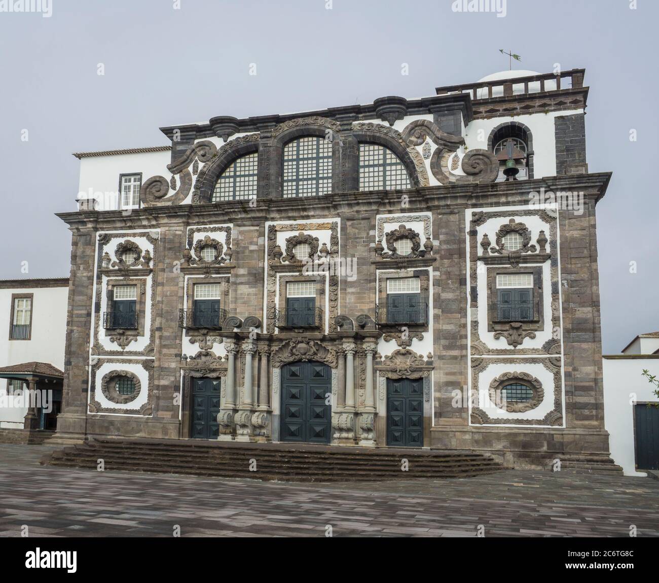 Church Of The Jesuit College Ponta Delgada Sao Miguel Island Azores Portugal Stock Photo Alamy
