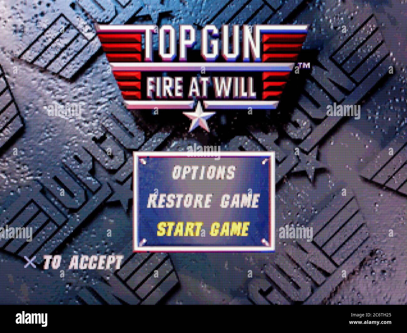 Top Gun Fire at Will - Sony Playstation 1 PS1 PSX - Editorial use only  Stock Photo - Alamy