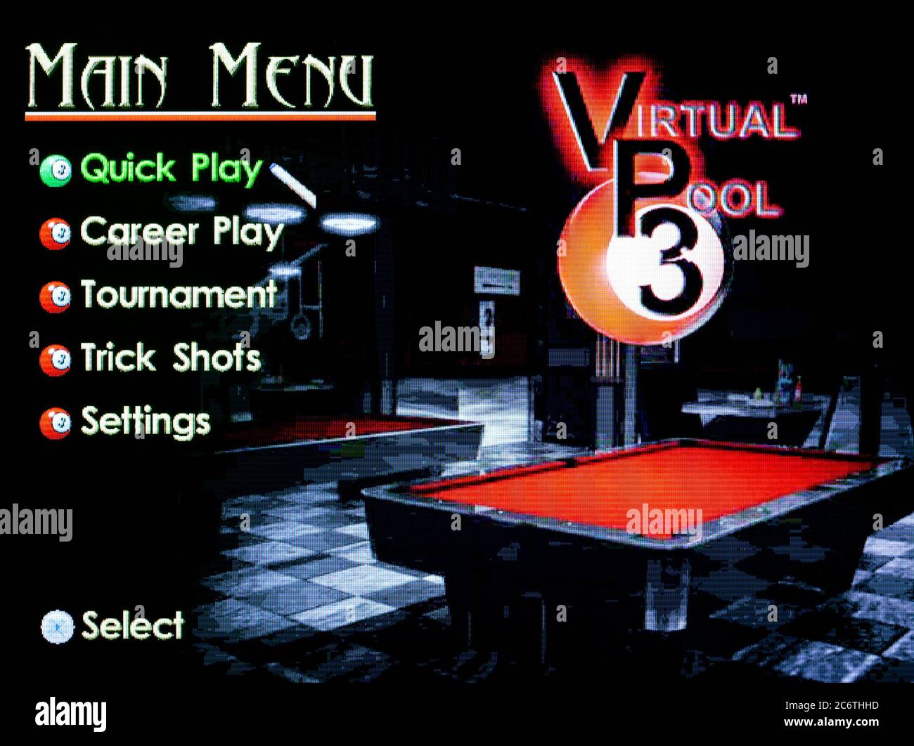 Virtual Pool 3 - Sony Playstation 1 PS1 PSX - Editorial use only Stock Photo