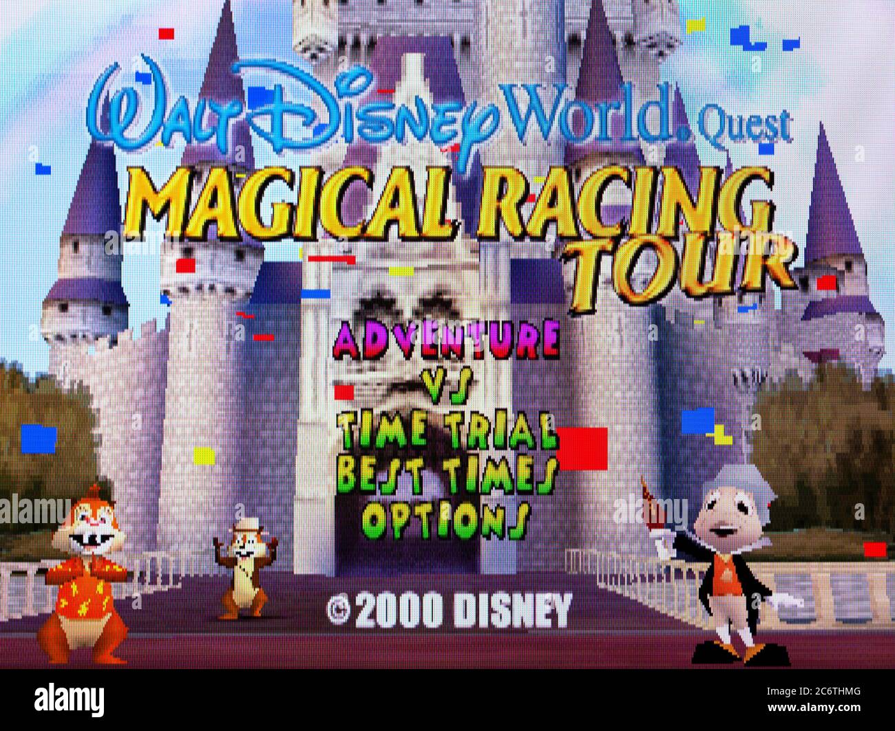 Walt Disney World Quest Magical Racing Tour - Sony Playstation 1 PS1 PSX - Editorial use only Stock Photo