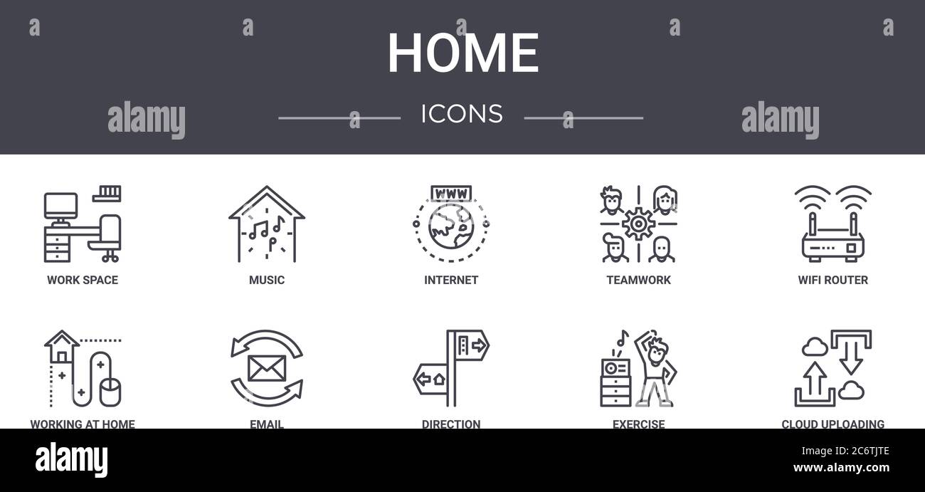 Direction from home work icon Stock Vector Images - Alamy