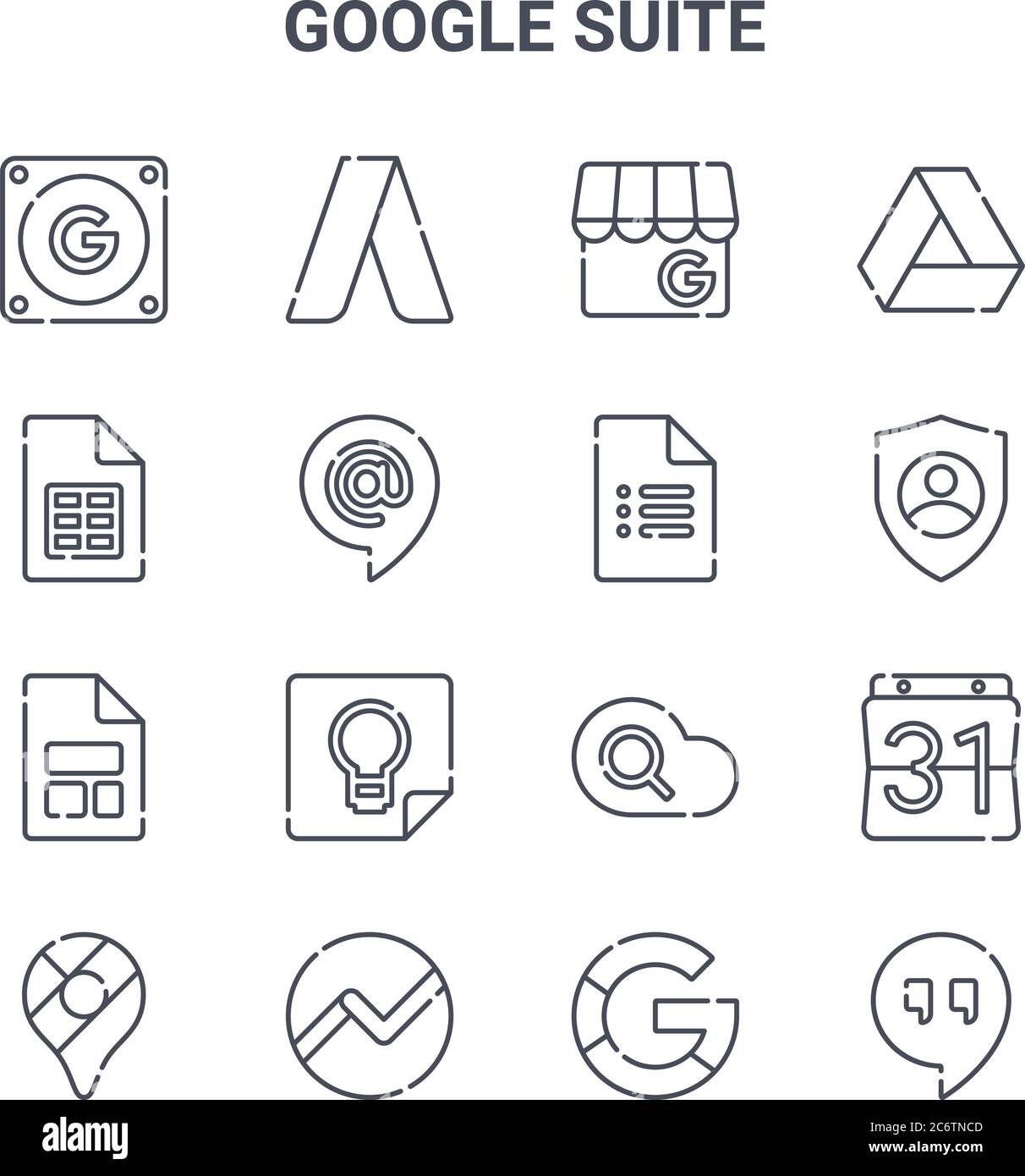 Set Of 16 Google Suite Concept Vector Line Icons 64x64 Thin Stroke Icons Such As Adwords Google Sheets Google Cloud Work Hangouts Forms Drive Stock Vector Image Art Alamy Set Of 16 Google Suite Concept Vector Line Icons 64x64 Thin Stroke Icons Such As Adwords Google Sheets Google Cloud Work Hangouts Forms Drive Stock Vector Image Art Alamy