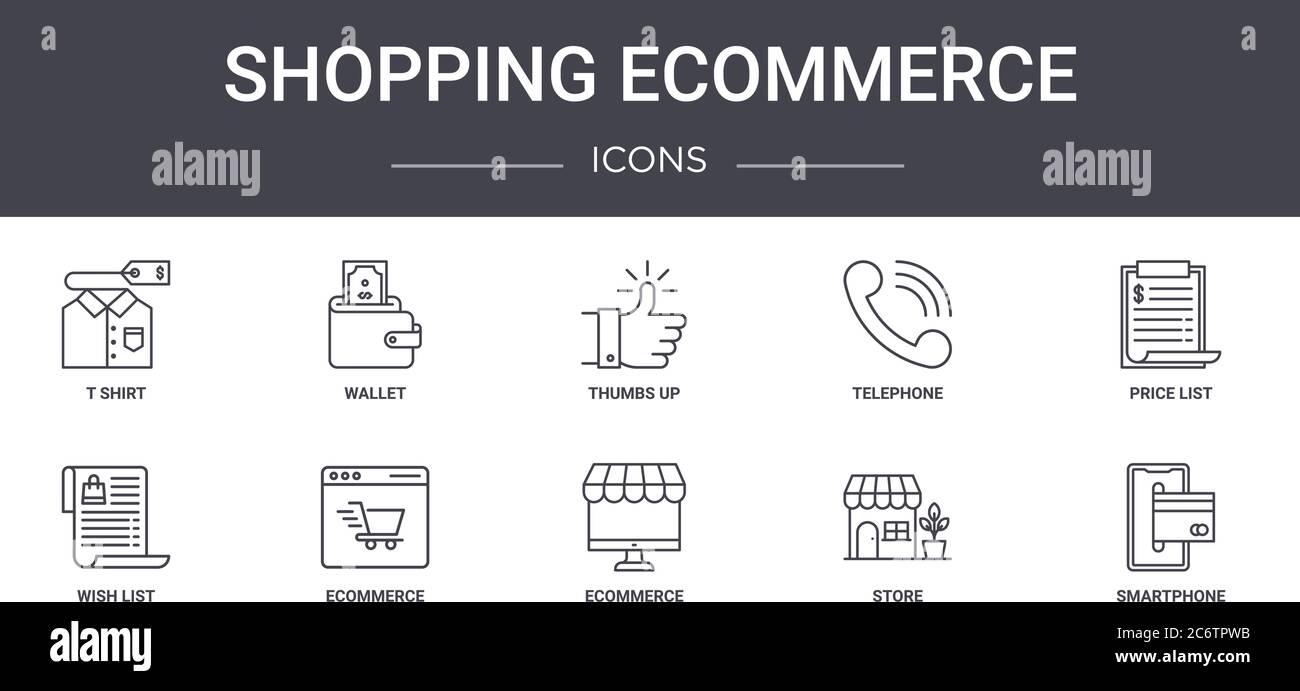 Ecommerce sign vector vectors Stock Vector Images - Alamy
