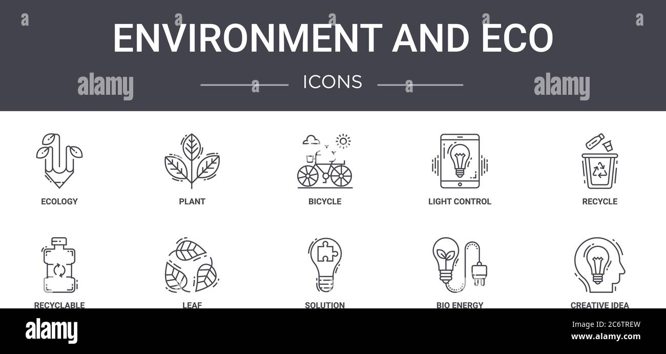 environment and eco concept line icons set. contains icons usable for ...