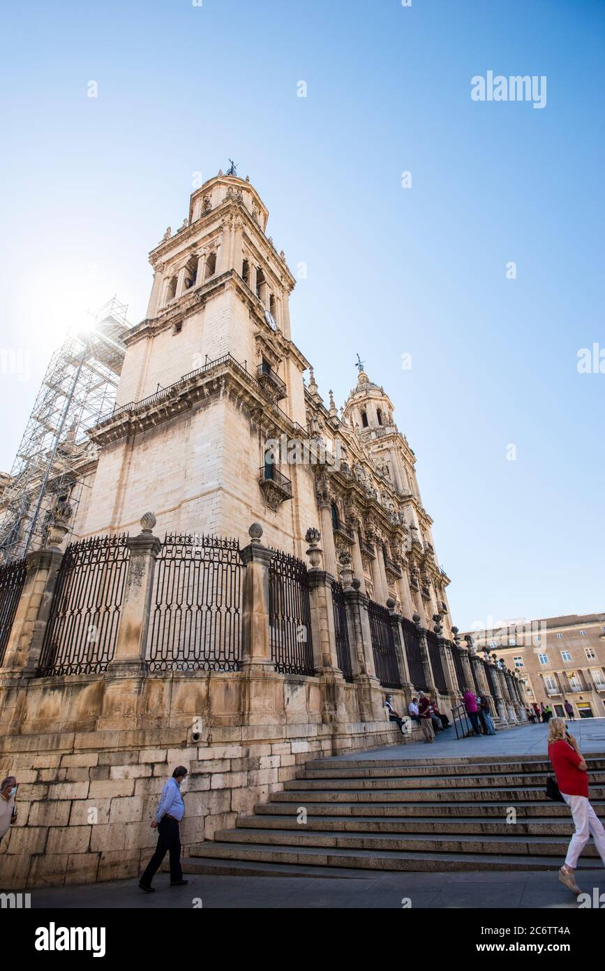 Cathedral of the Assumption of Jaén Stock Photo