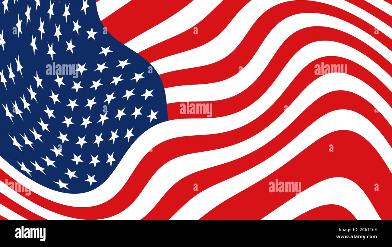 Original American flag. USA background. Artistic effect, funny US flag