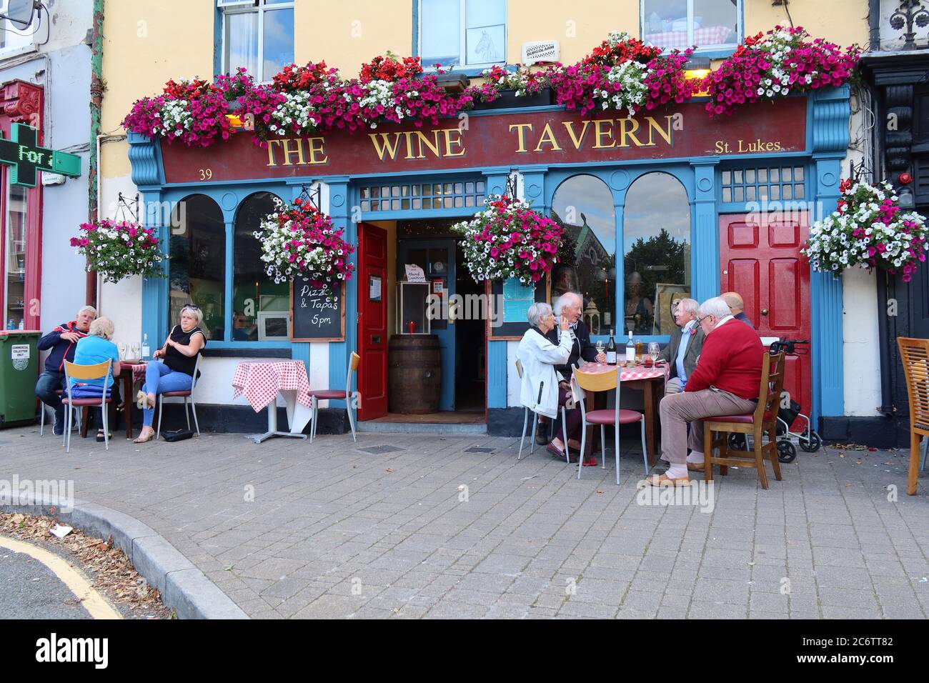 Cork,St Lukes . The Wine Tavern with people enjoying the outdoors with