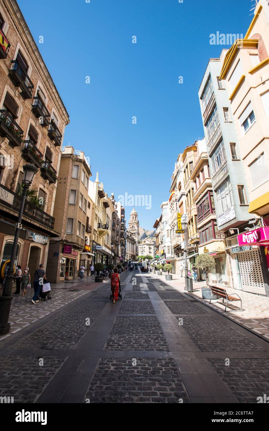 Bernabé Soriano Street, Jaén Stock Photo