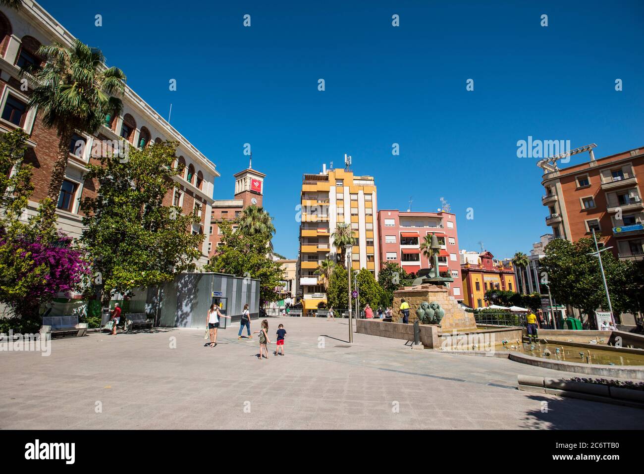 Constitution Square of Jaén Stock Photo