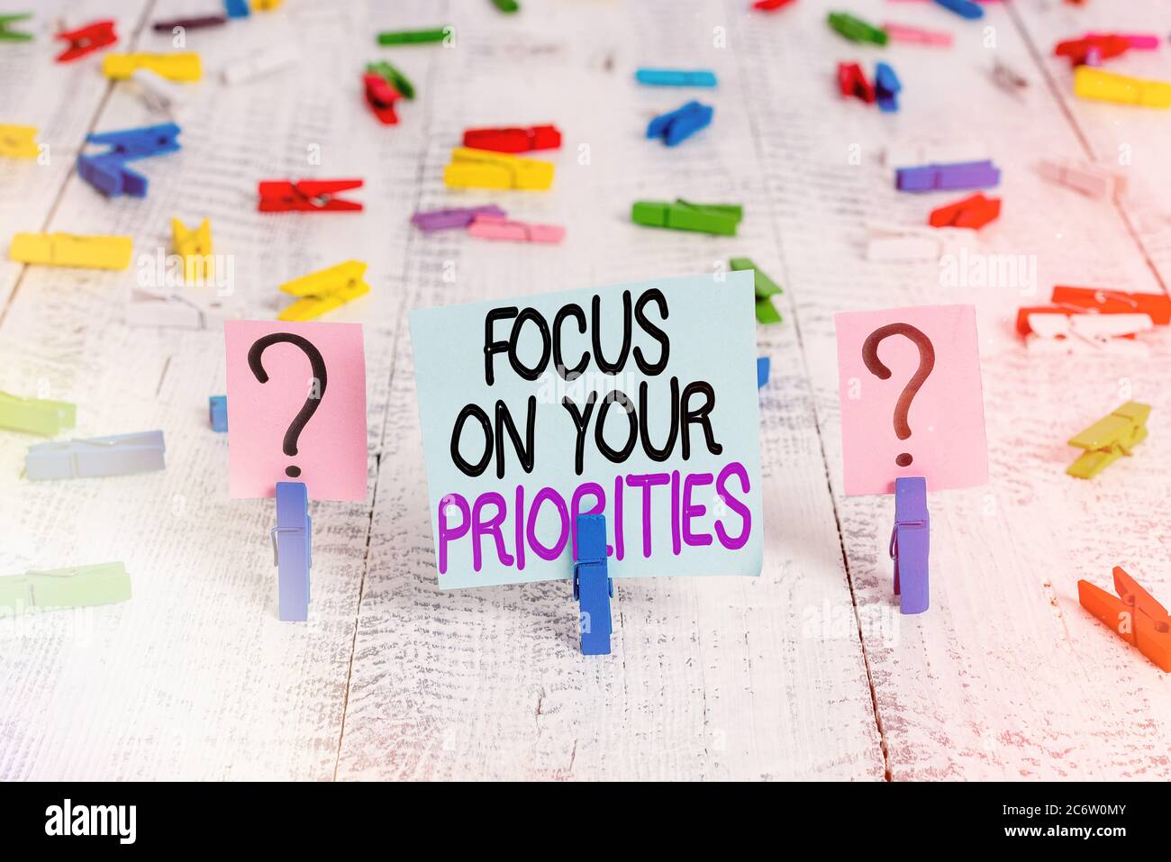 Understanding Priorities Sign Text sign showing Focus On Your Priorities. Business photo showcasing ...