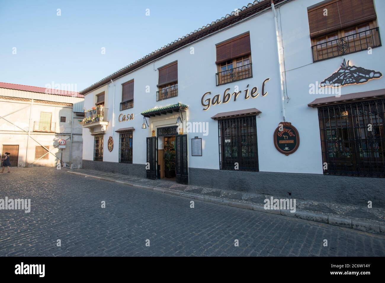 Restaurant Gabriel in Albayzin Quarter, Granada Stock Photo