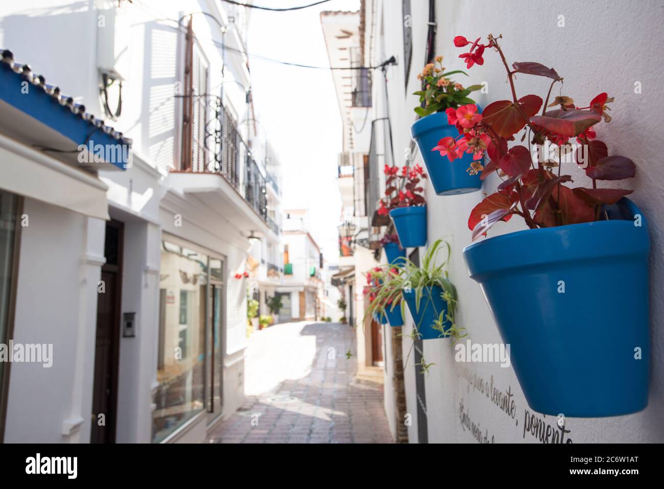 Strolling through the streets of the historic center of Marbella Stock Photo