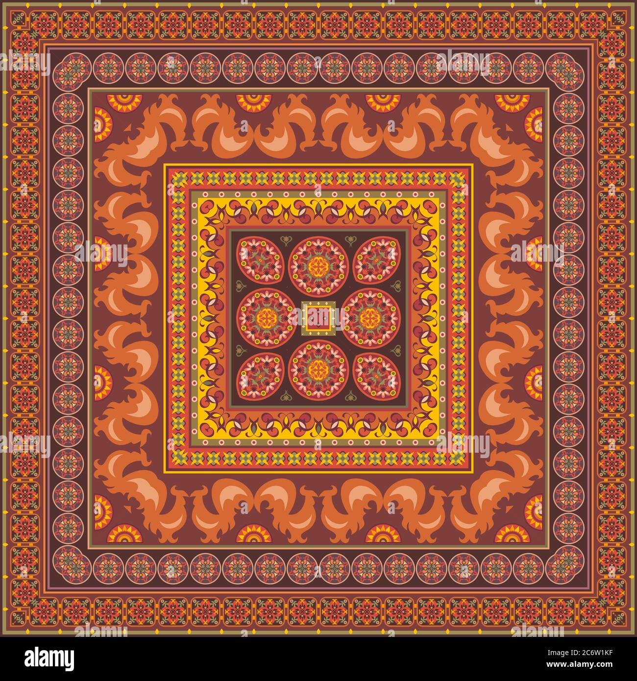 Vector decorative ethnic ornamental illustration Stock Vector Image ...