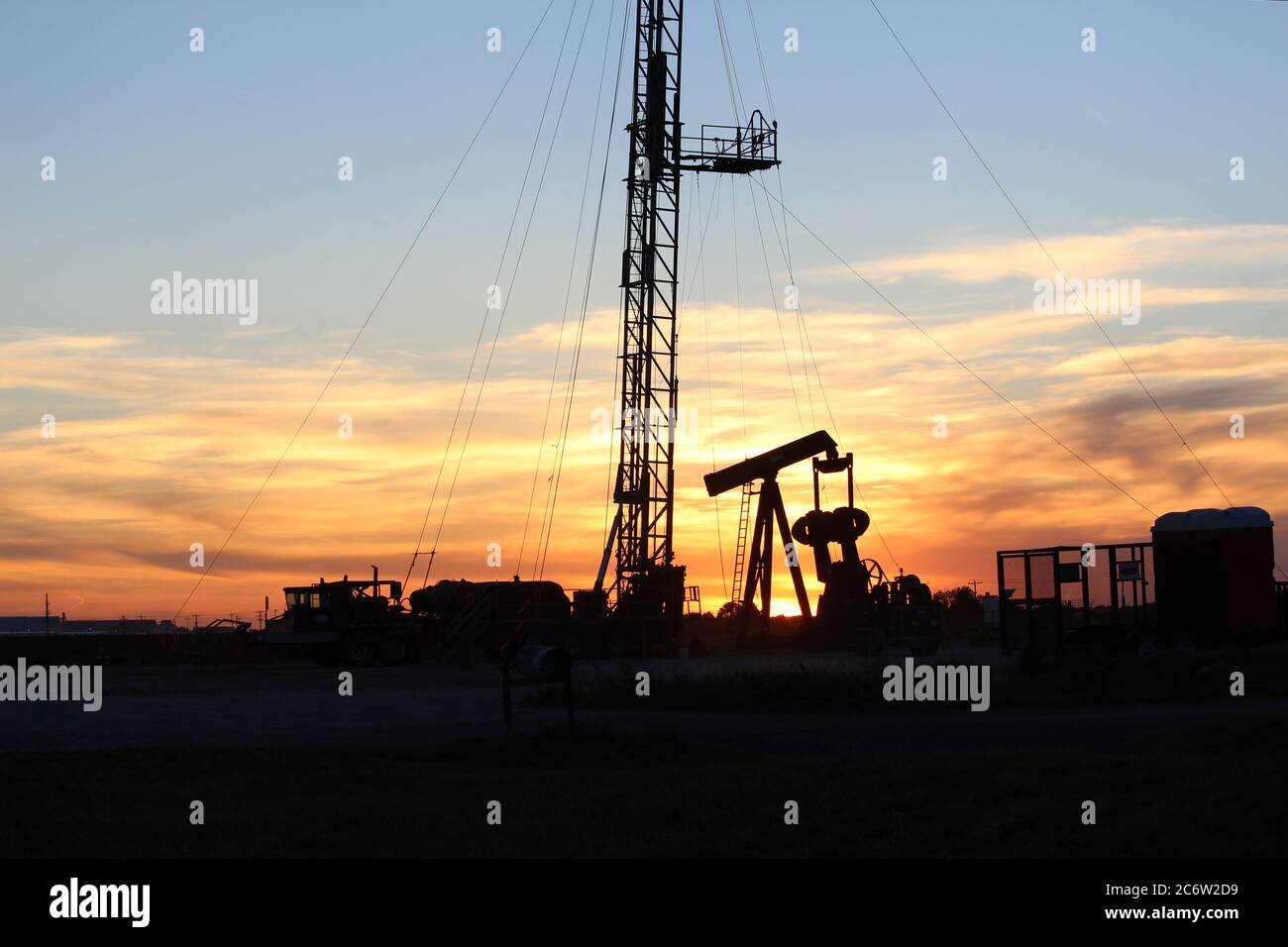 Texas oilfield Stock Photo Alamy