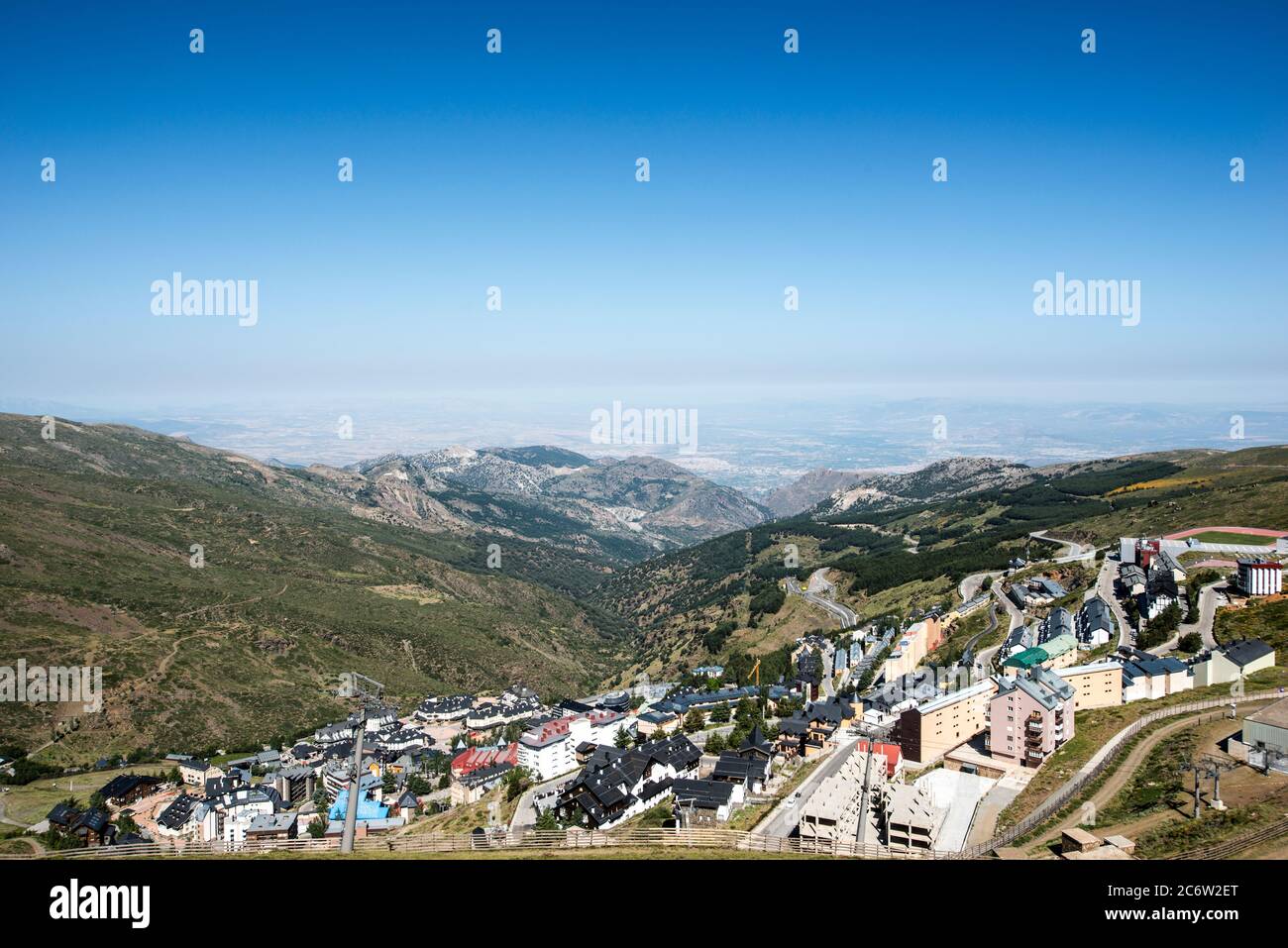 Panoramic view of the Sierra Nevada Stock Photo