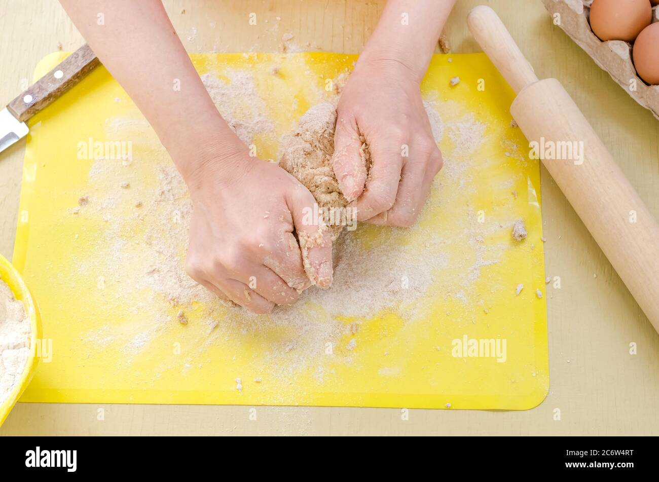 Image result for How to make pasta dough hi-res stock photography and images - Alamy