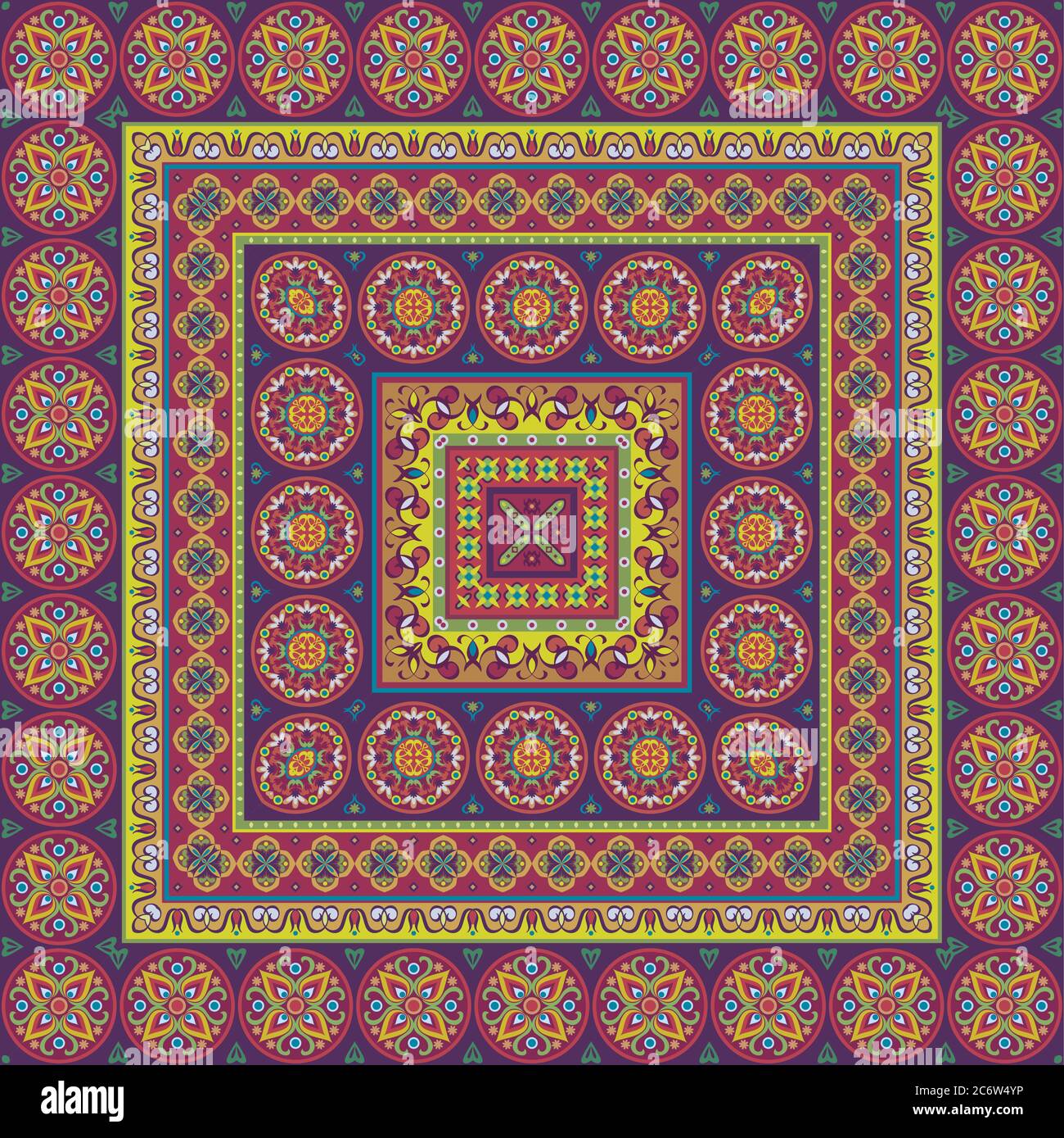 Vector decorative ethnic ornamental illustration Stock Vector Image ...