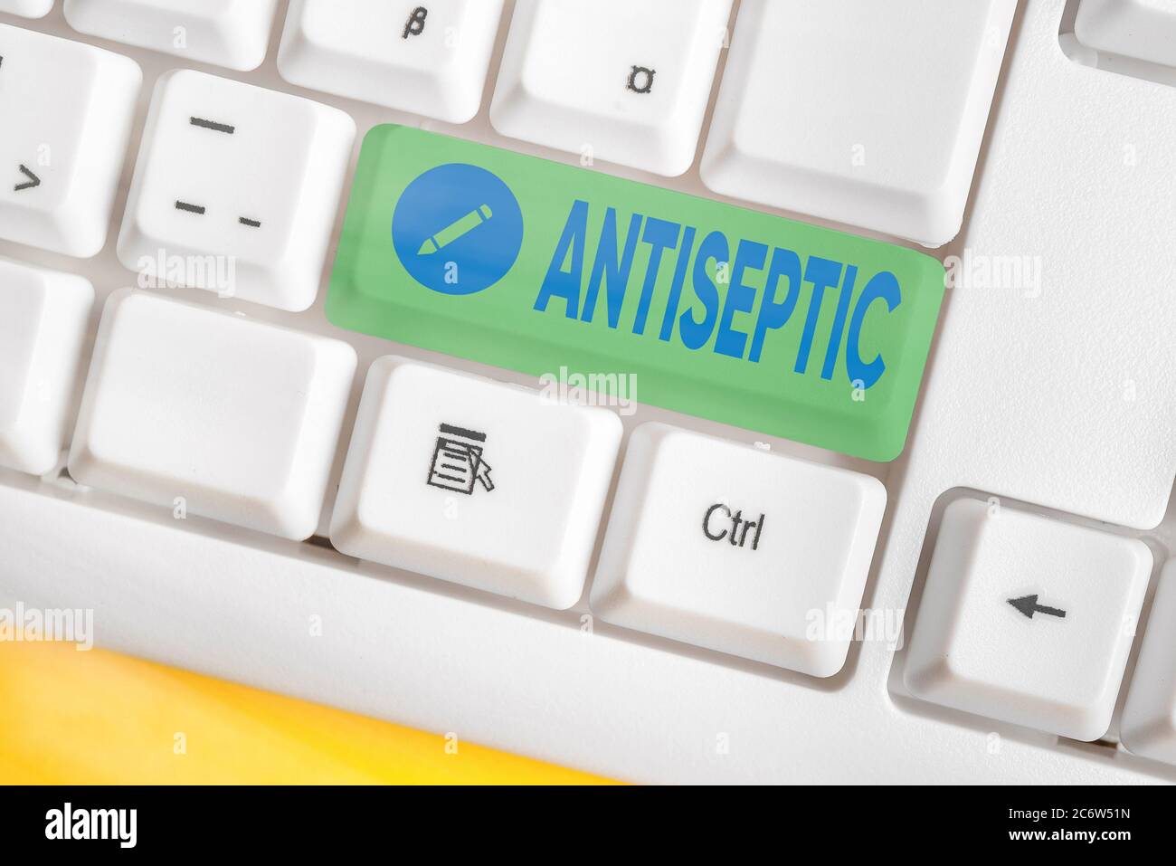 Text sign showing Antiseptic. Business photo showcasing antimicrobial ...
