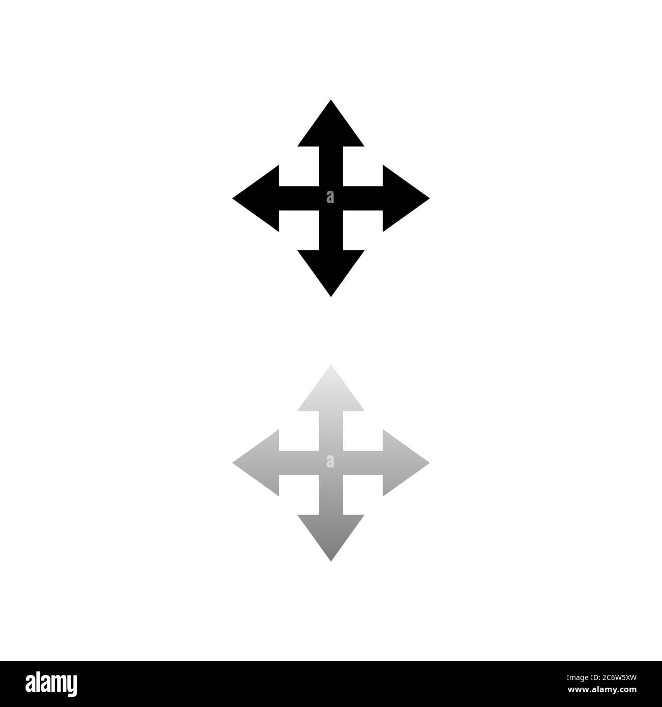 Four arrows logo hi-res stock photography and images - Alamy