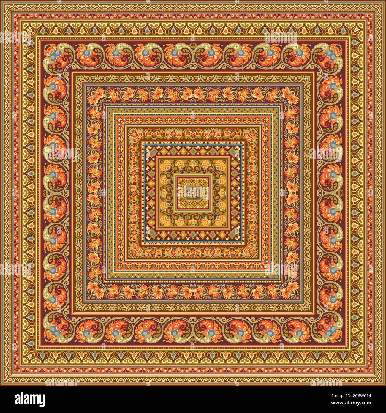 Vector decorative ethnic ornamental illustration Stock Vector Image ...