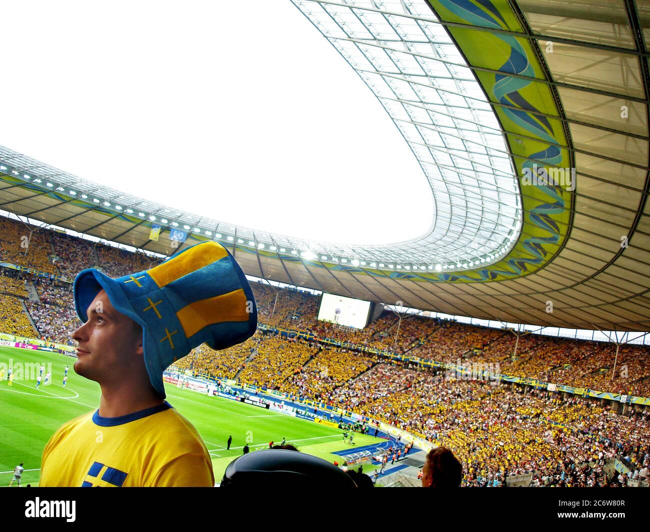 Berlin, Sweden 2006-06-15Swedish fans in the stands in the classic