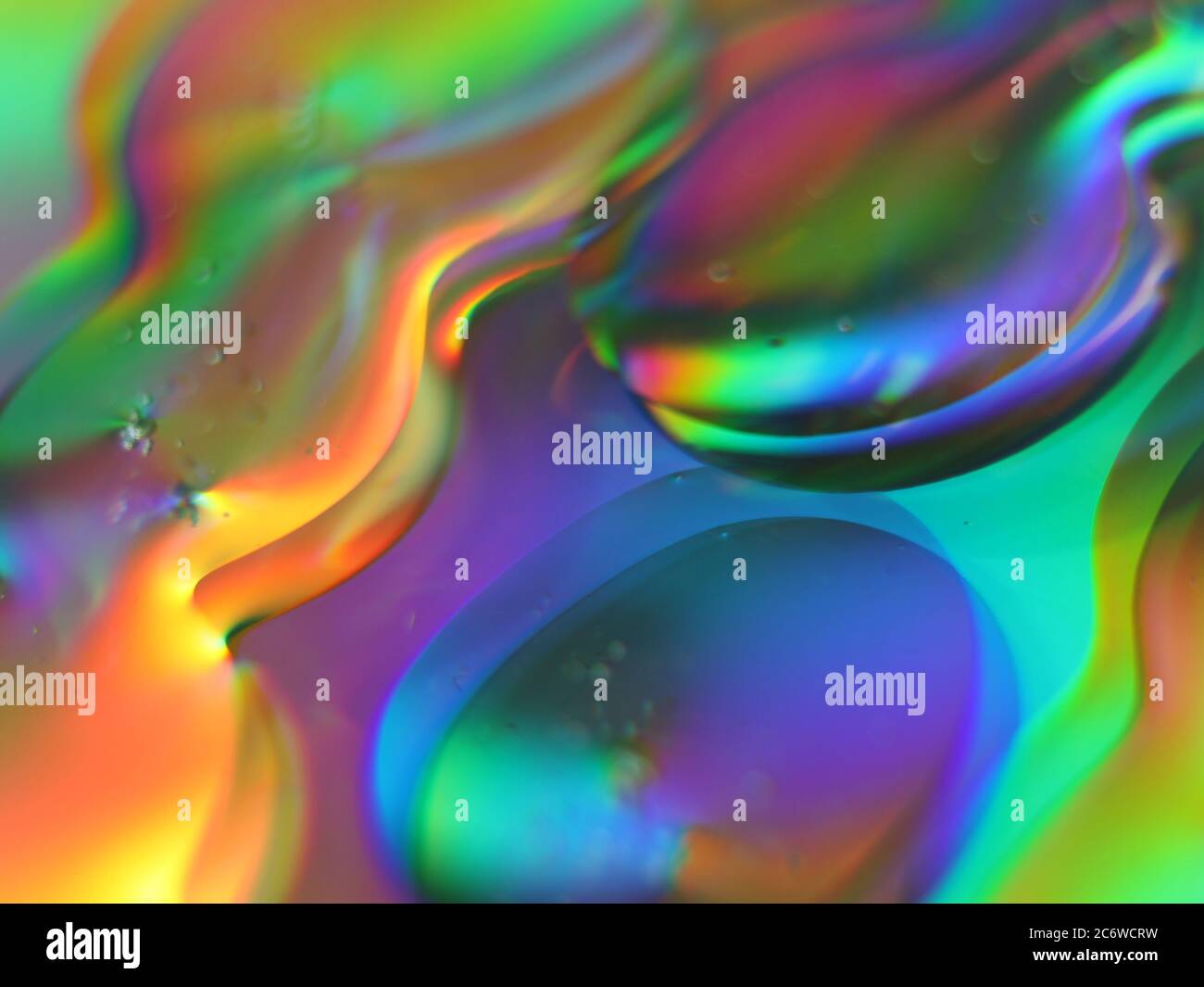 Abstract Colors Rainbow Drops reflexes macro background blur Stock ...