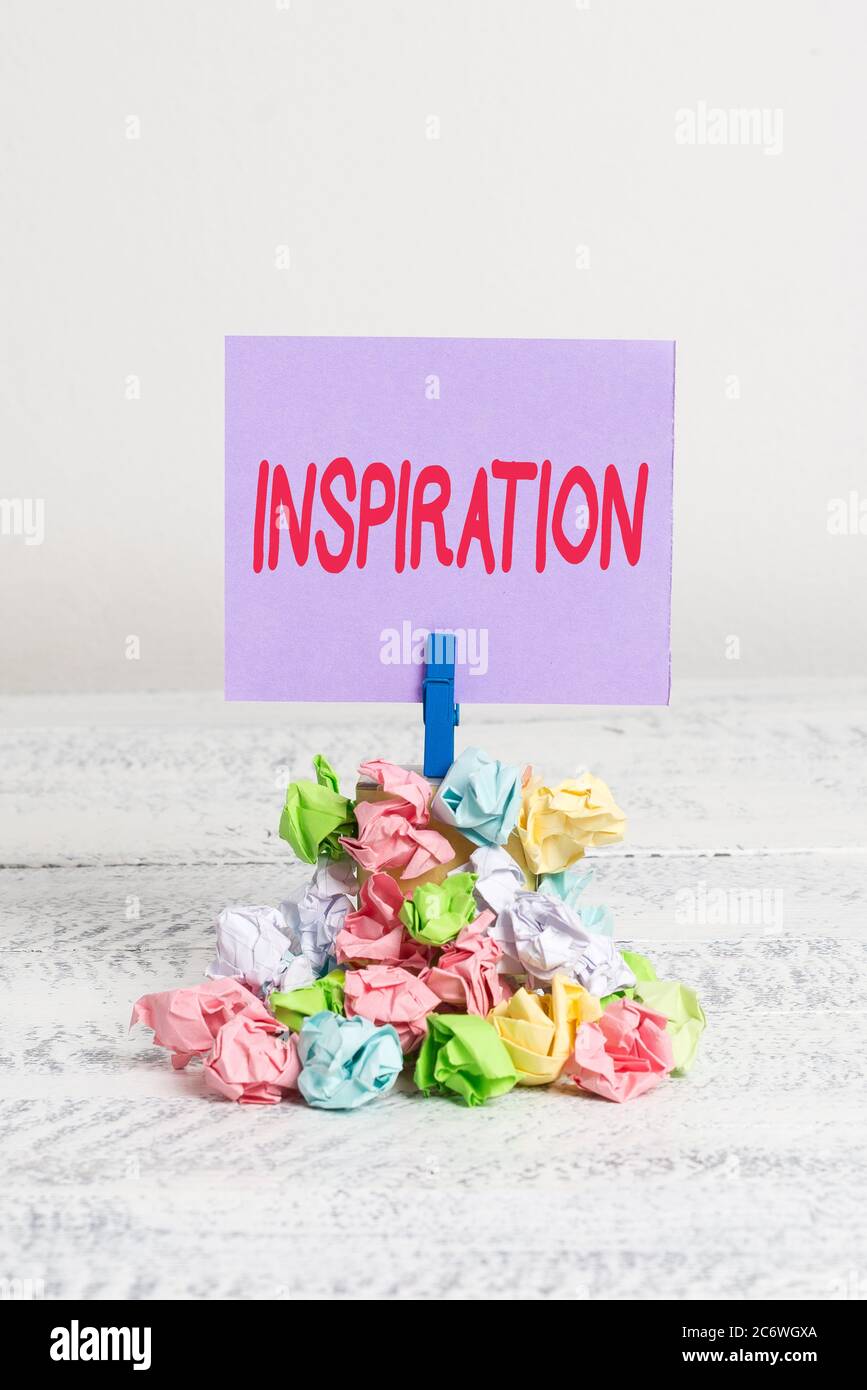 Word writing text Inspiration. Business photo showcasing process of ...