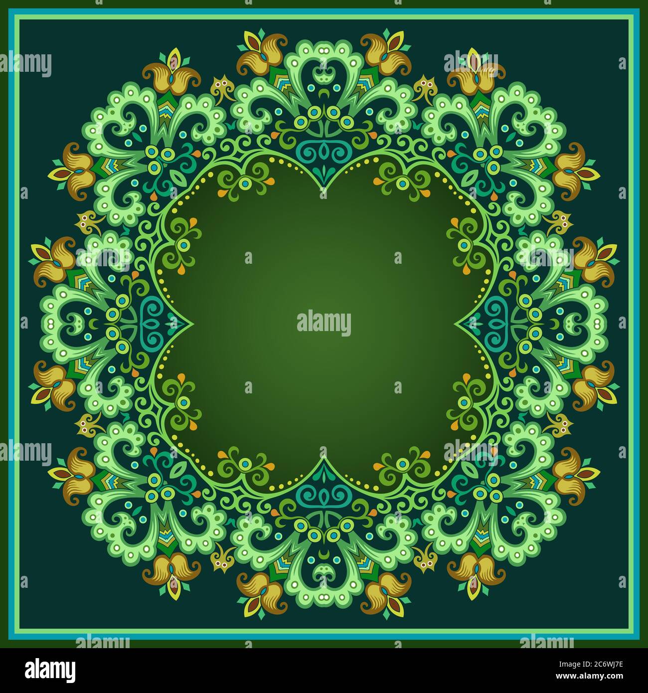 Floral vector border. Nature illustration Stock Vector Image & Art - Alamy
