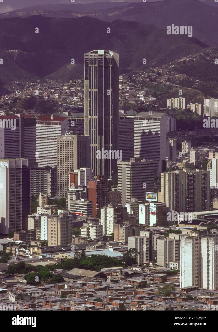 CARACAS, VENEZUELA - Dowtown Caracas urban landscape with skyscrapers. Stock Photo
