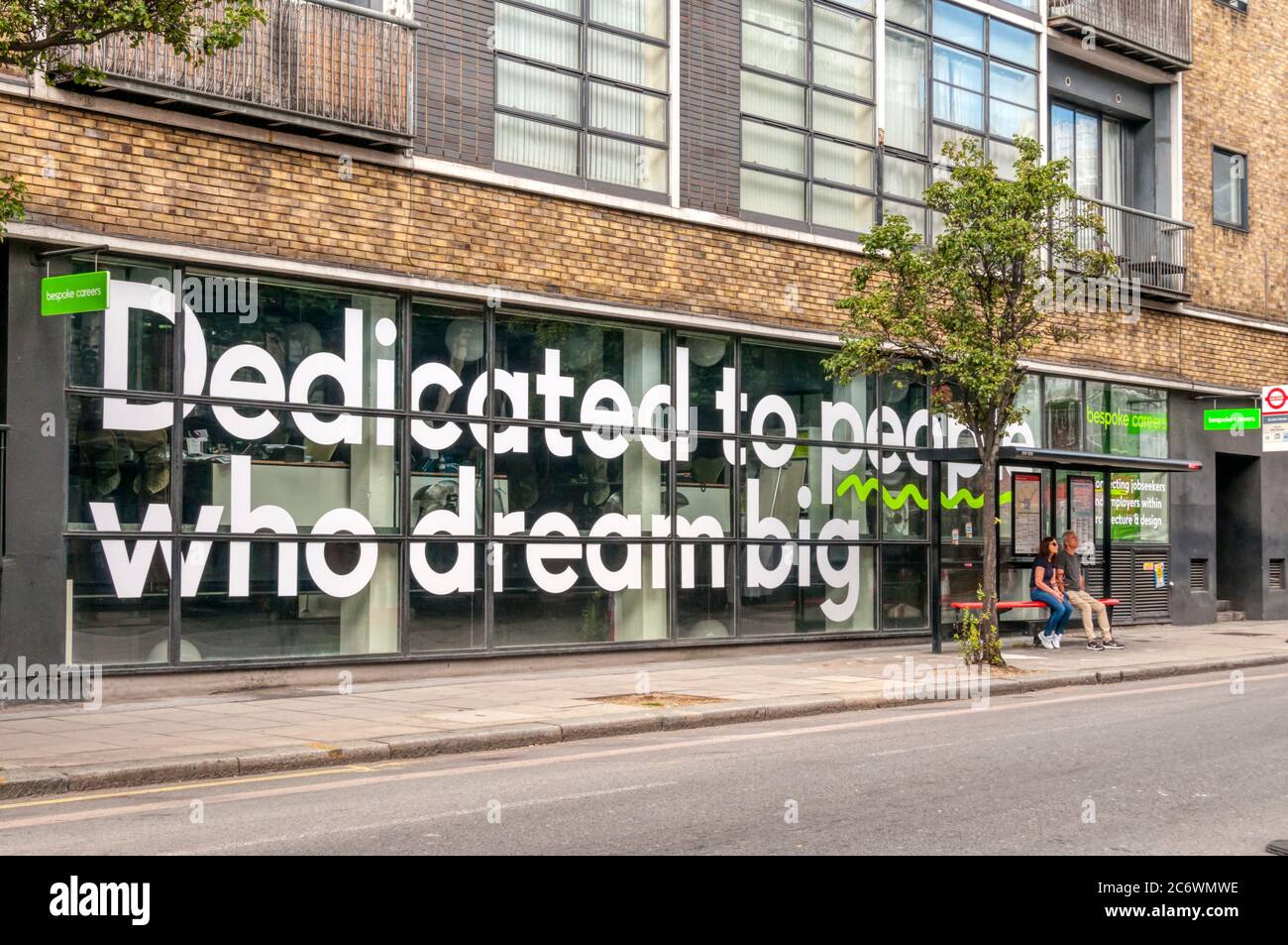 Premises of Bespoke Careers, employment agency for architecture and design, in Clerkenwell, London. Stock Photo