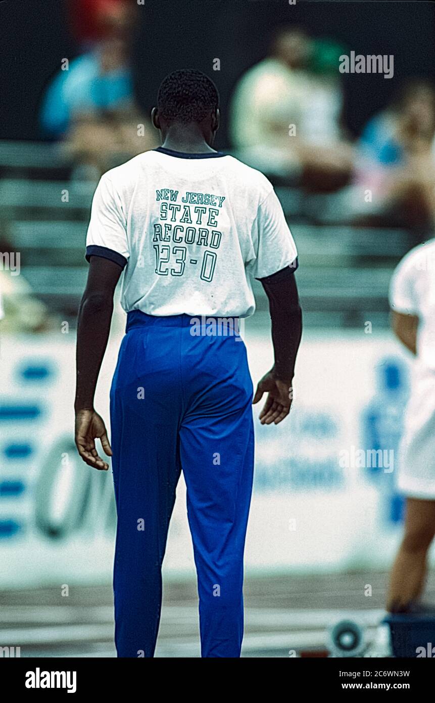 Carl Lewis (USA) competing at the 1988 US Olympic Track and Field Team