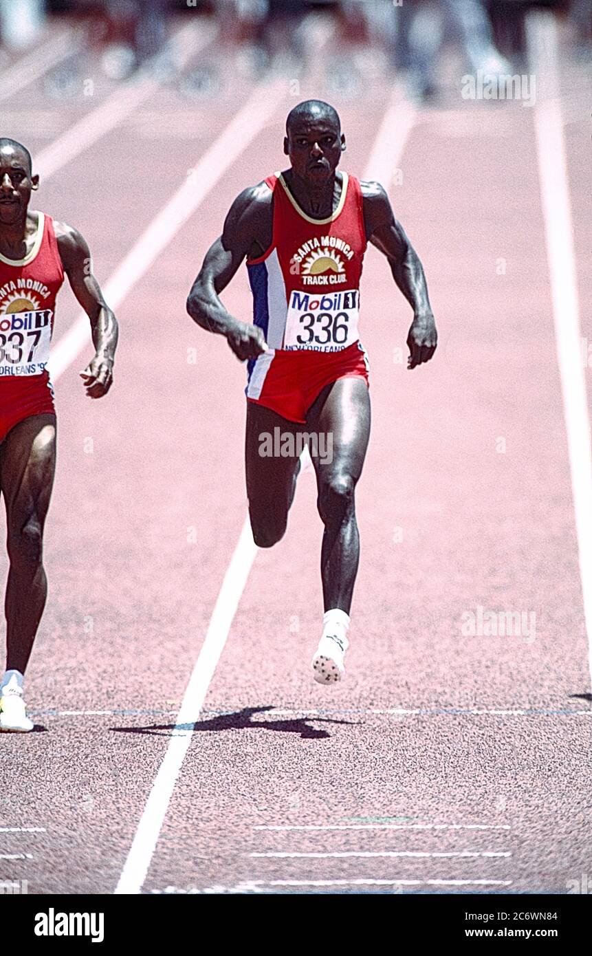 Carol Lewis (USA) competing at the 1992 US Olympic Track and Field Team Trials Stock Photo