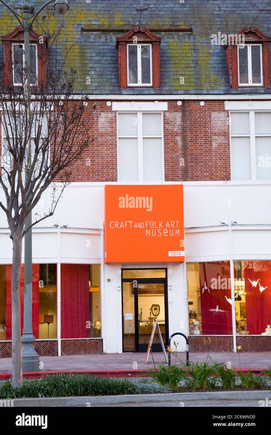 Craft and Folk Art Museum, Wilshire Boulevard, Los Angeles, California, USA, North America Stock