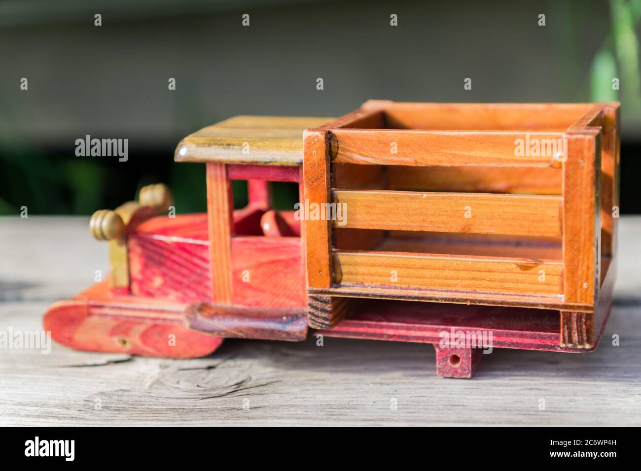 Wooden Toy Truck Stock Photo 133591721