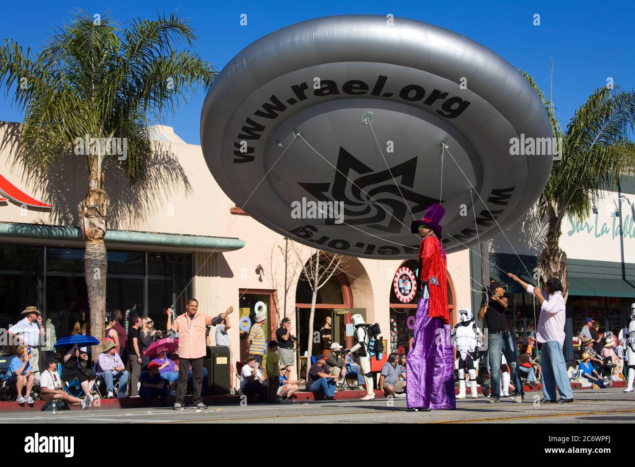 Spaceship, Doo Dah Parade, Pasadena, Los Angeles, California, USA Stock