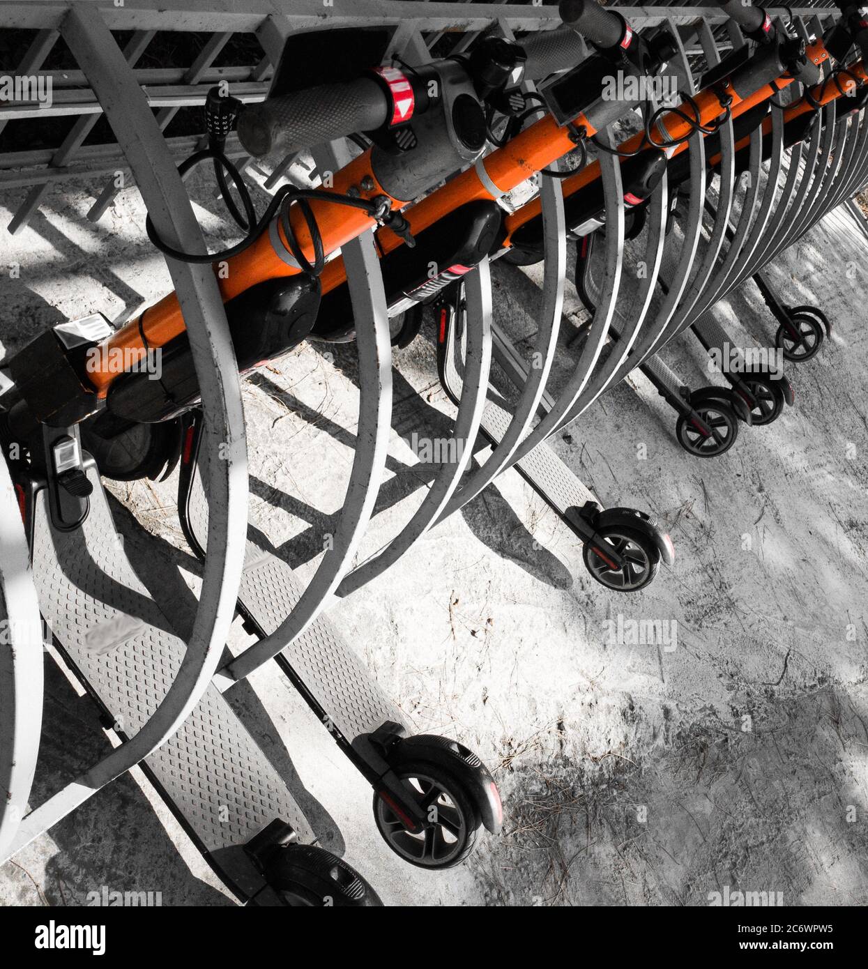 Electric scooter lock locked hires stock photography and images Alamy