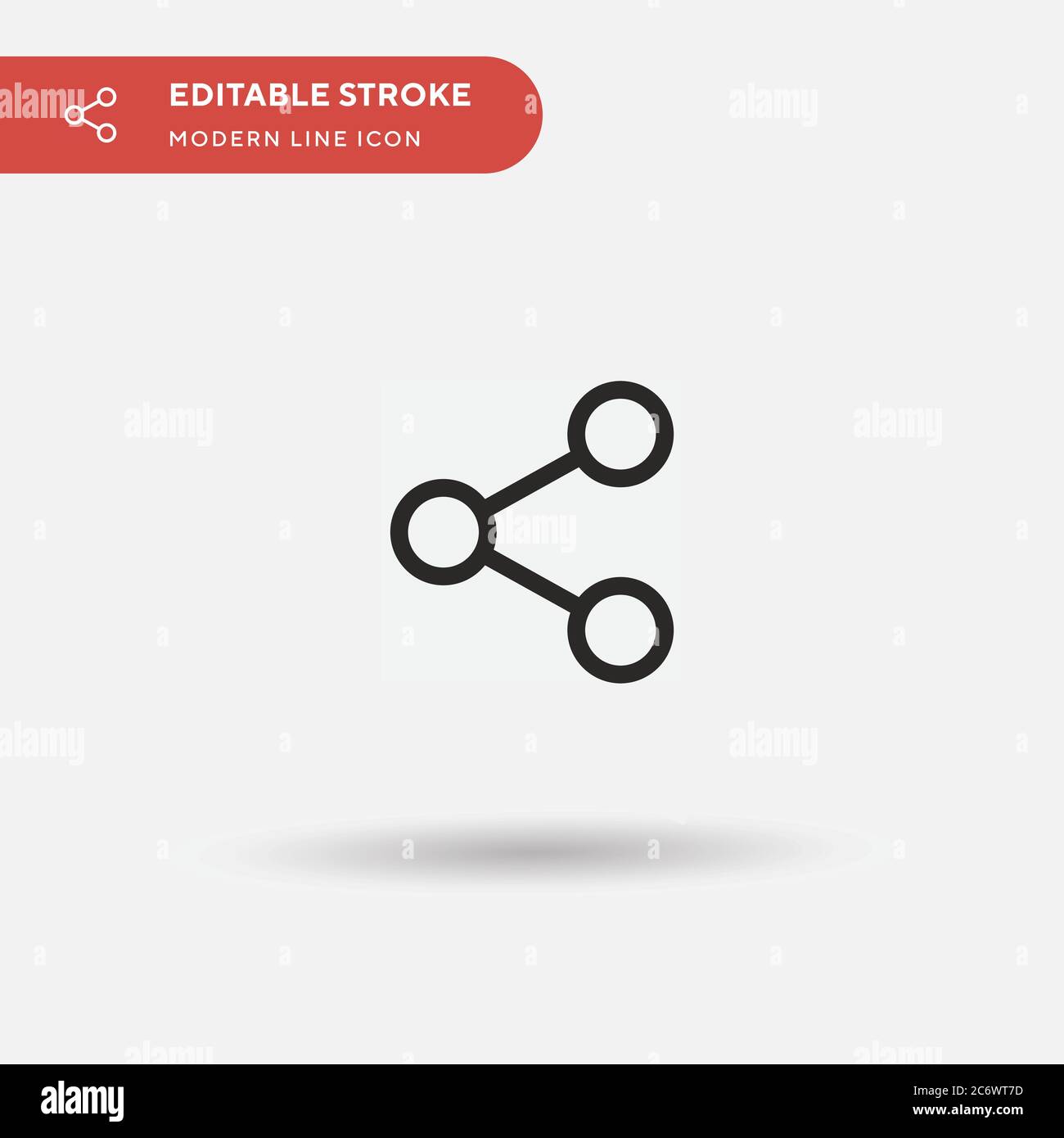 Share Simple vector icon. Illustration symbol design template for web ...